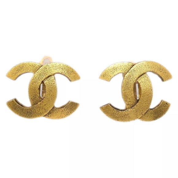 Chanel Gold CC Earrings Clip-On 29/2914 144164 - Picture 1 of 4
